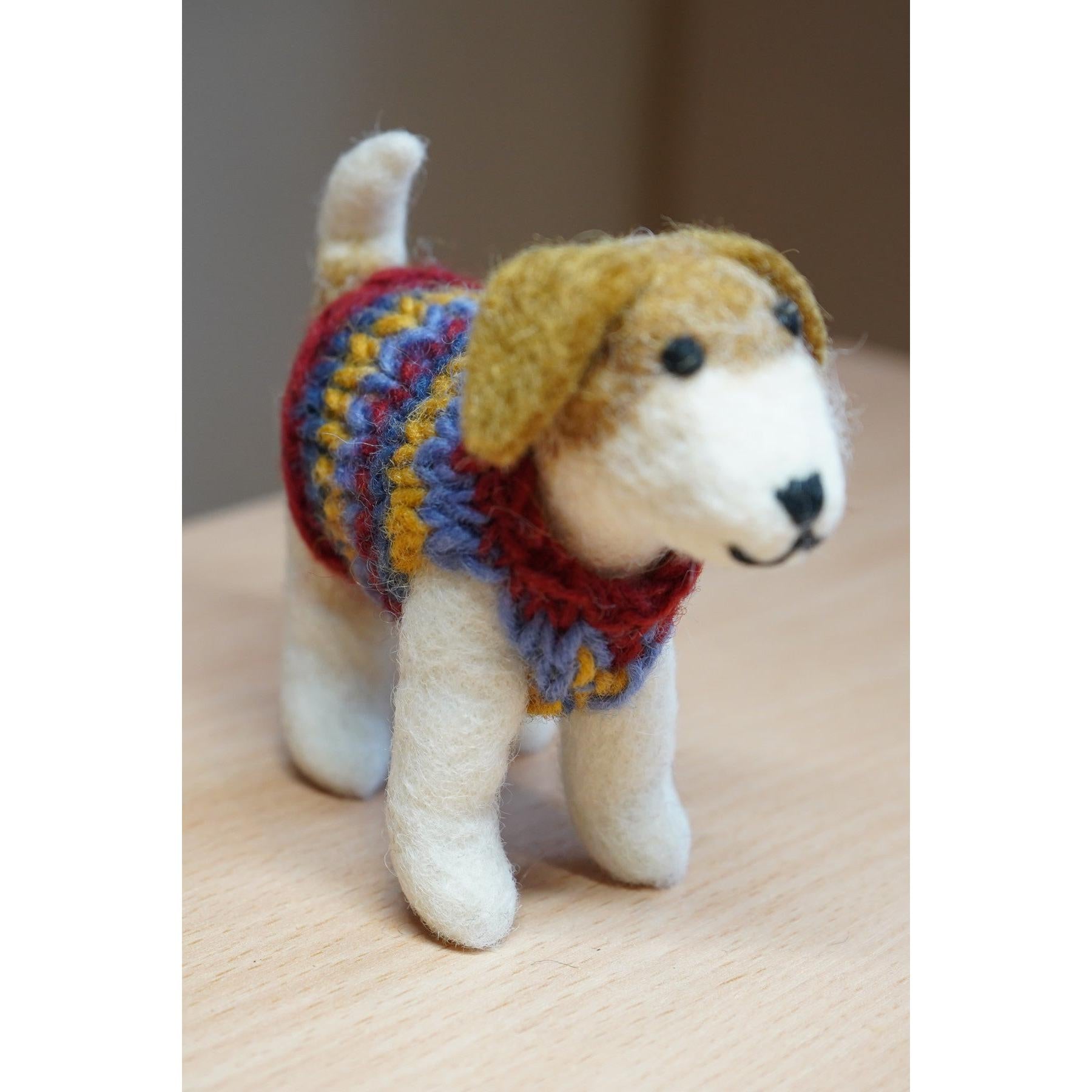 Pachamama Jack In A Jumper, felt animal decoration; product view 3.
