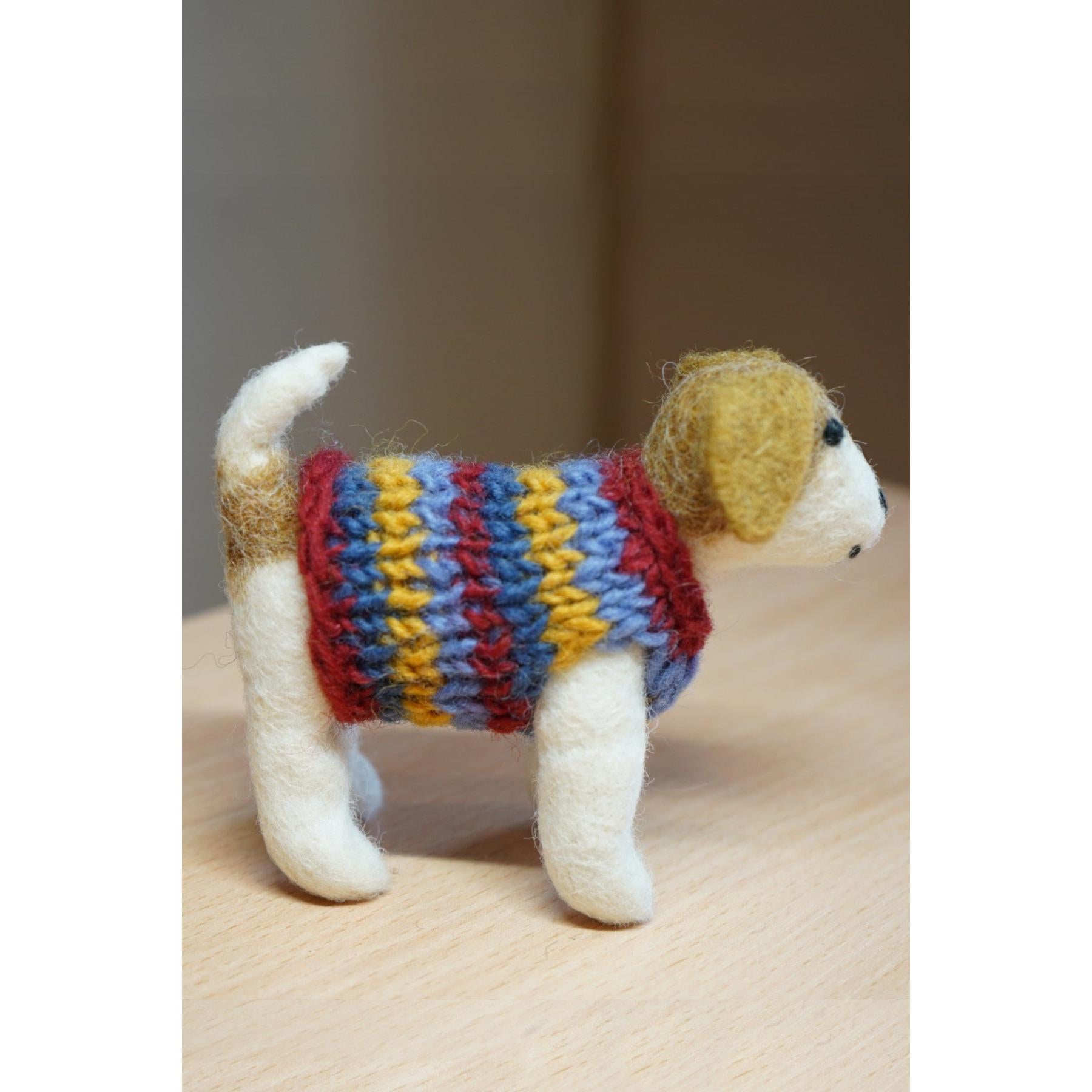 Pachamama Jack In A Jumper, felt animal decoration; product view 4.