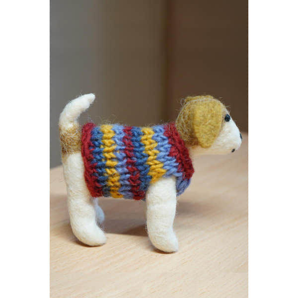 Pachamama Jack In A Jumper, felt animal decoration; product view 4.
