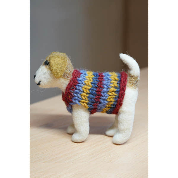 Pachamama Jack In A Jumper, felt animal decoration; product view 5.