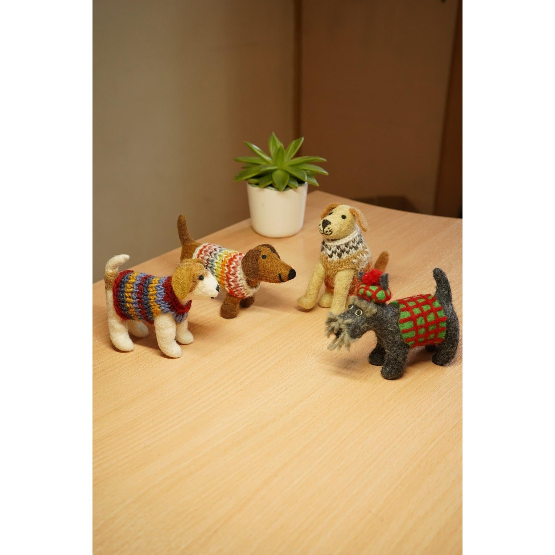 Pachamama Jack In A Jumper, felt animal decoration; product view 8.