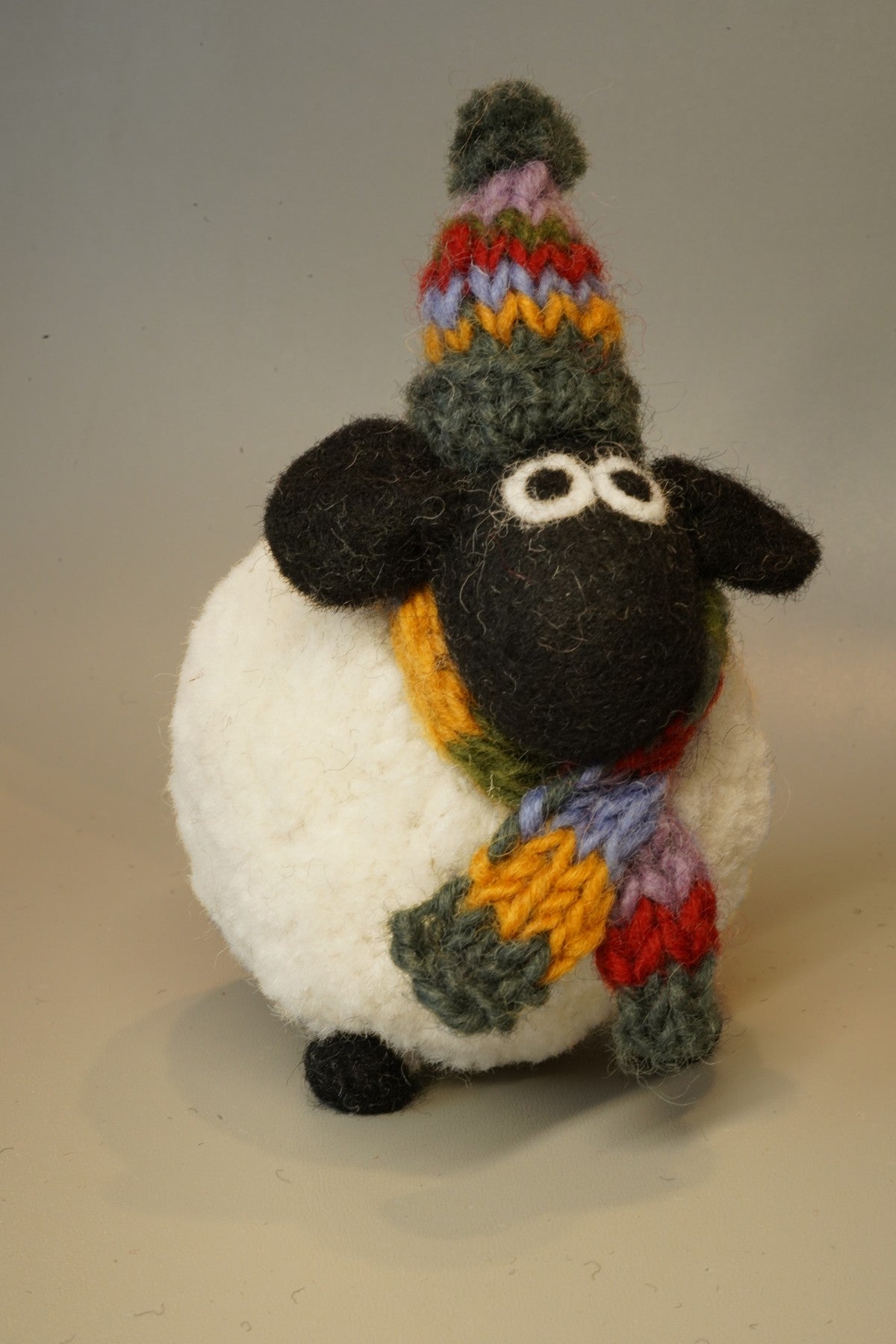 Pachamama Margaret The Lakeland Sheep, felt animal decoration; product view.