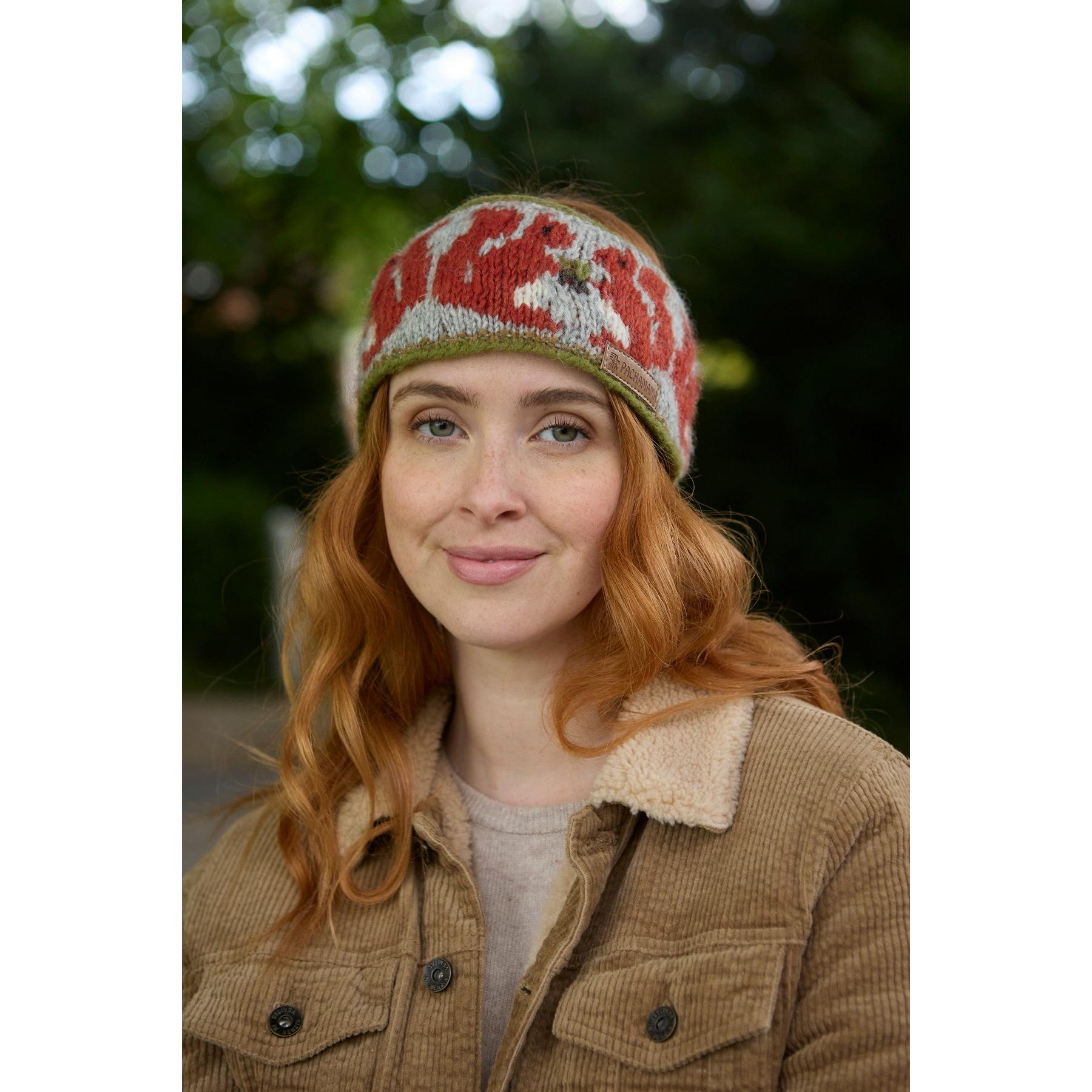Pachamama Squirrel Headband, with contrasting squirrel motifs; product view 6.