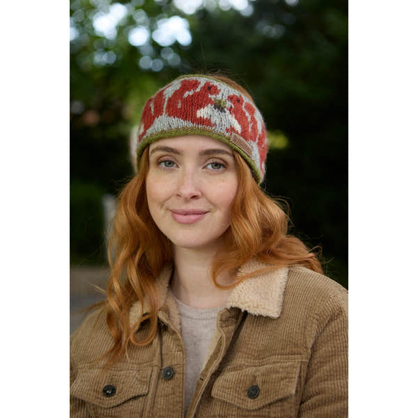 Pachamama Squirrel Headband, with contrasting squirrel motifs; product view 6.