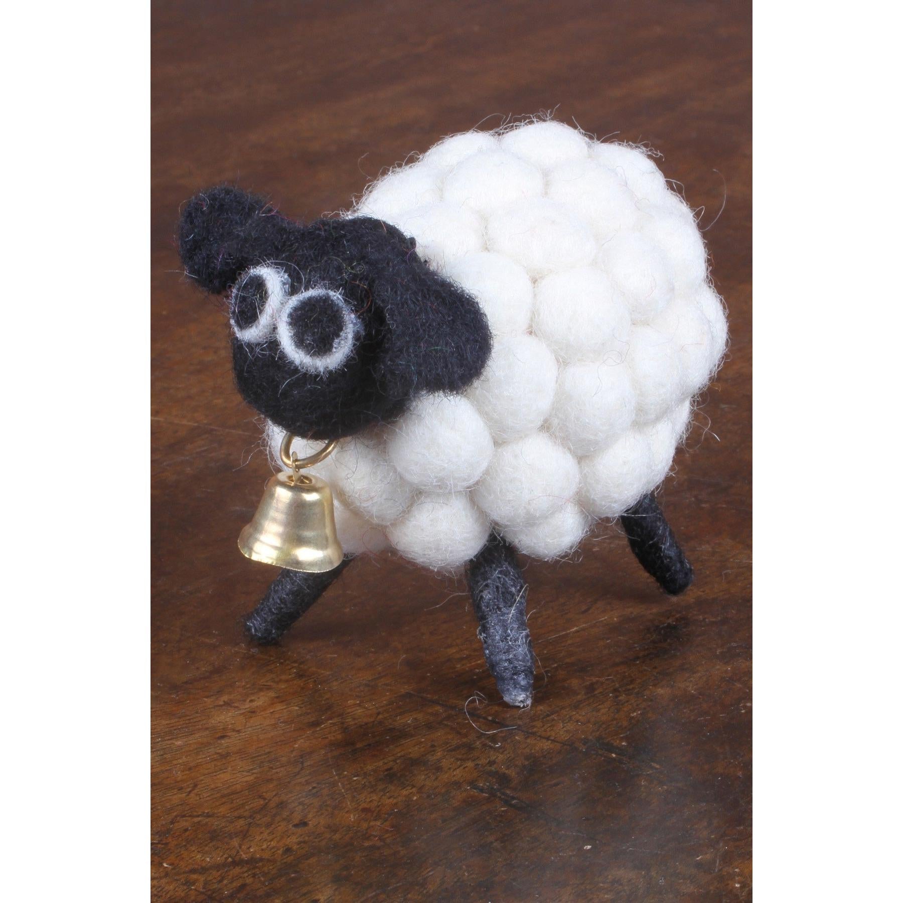 Pachamama Tessa The Bobbly Sheep, felt animal decoration; product view 3.