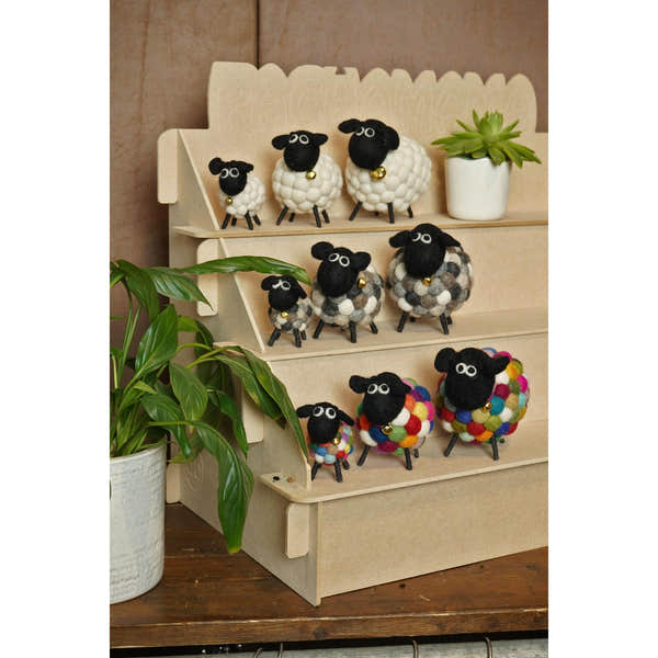 Pachamama Tessa The Bobbly Sheep, felt animal decoration; product view 5.