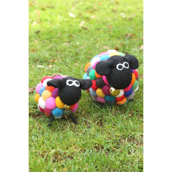 Pachamama Ziggy The Psychedelic Sheep, felt animal decoration; product view 4.