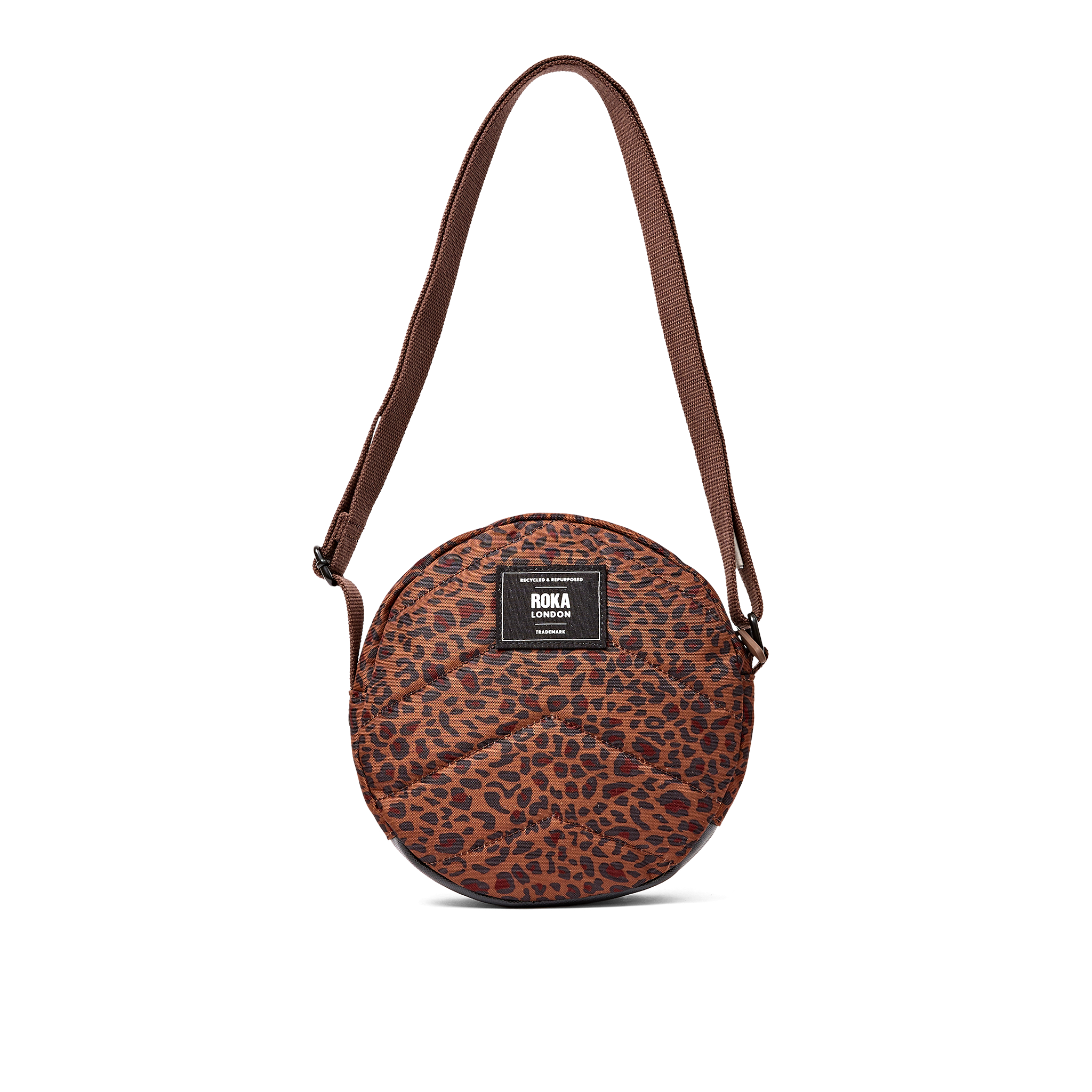 Roka Paddington Mini Leopard Small Crossbody Bag, back view (3)