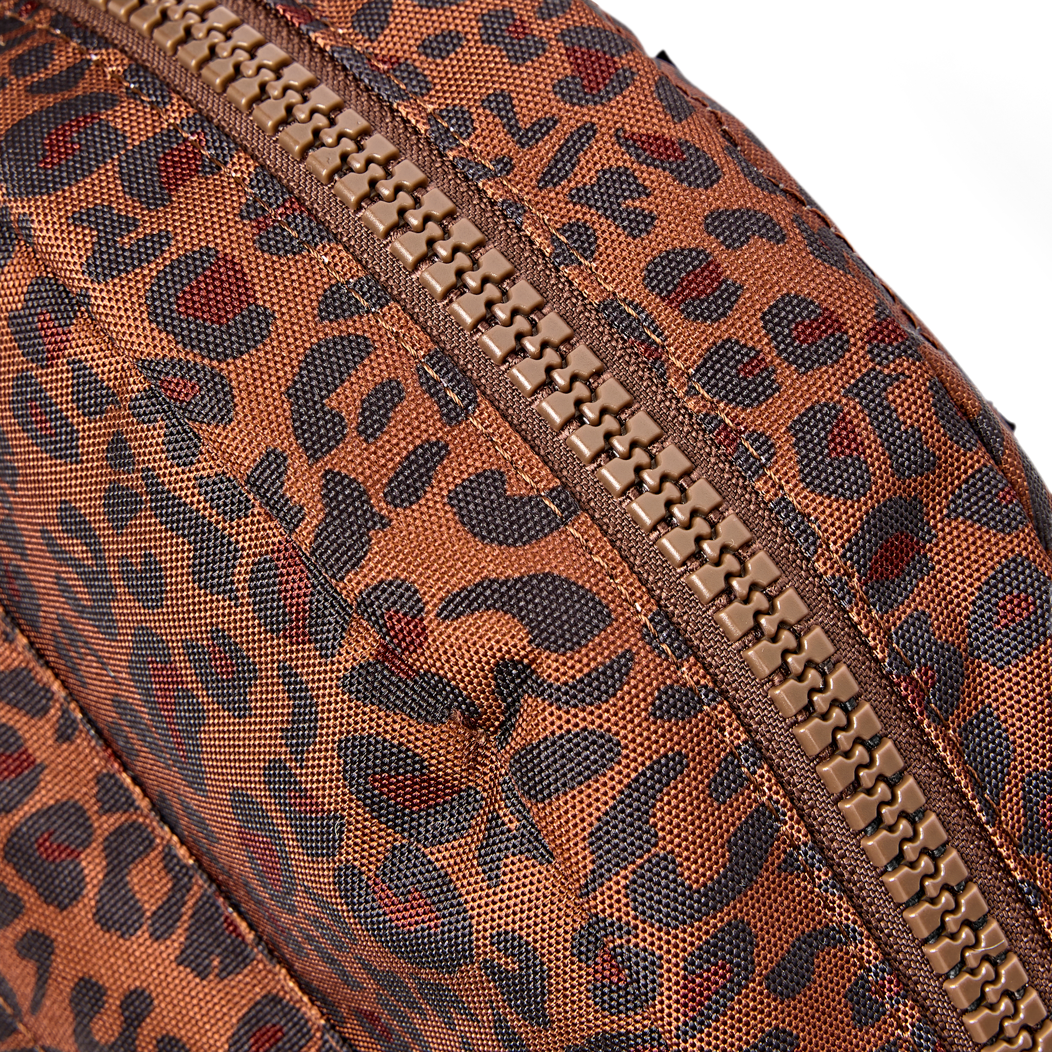 Roka Paddington Mini Leopard Small Crossbody Bag, zip detail (6)