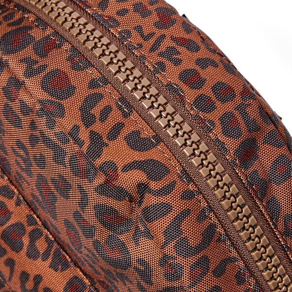 Roka Paddington Mini Leopard Small Crossbody Bag, zip detail (6)