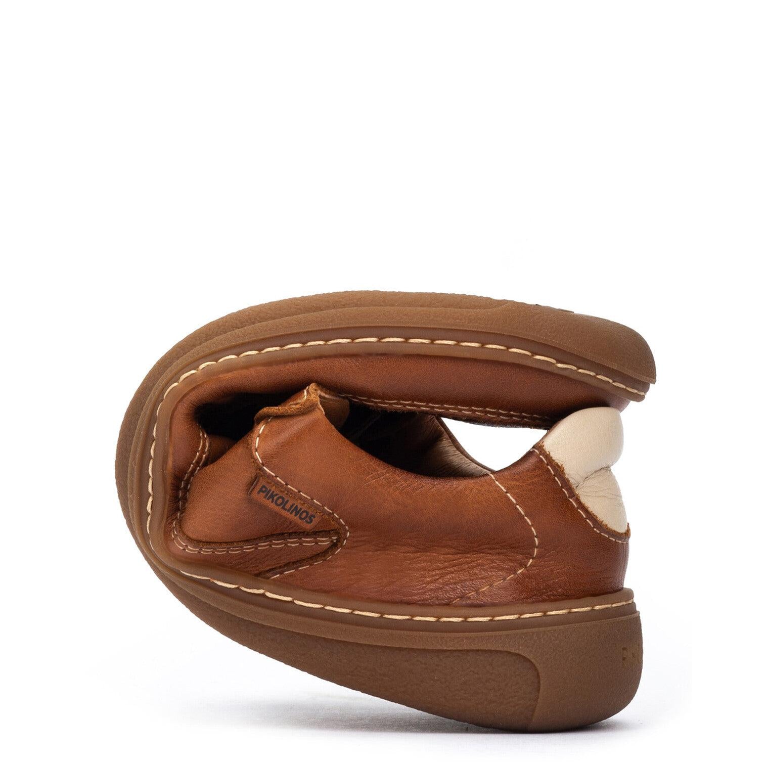 Pikolinos Aranjuez U9F-6363C2 Unisex Arcilla Red Leather Barefoot Lace Up Trainers, alternate product view 7.