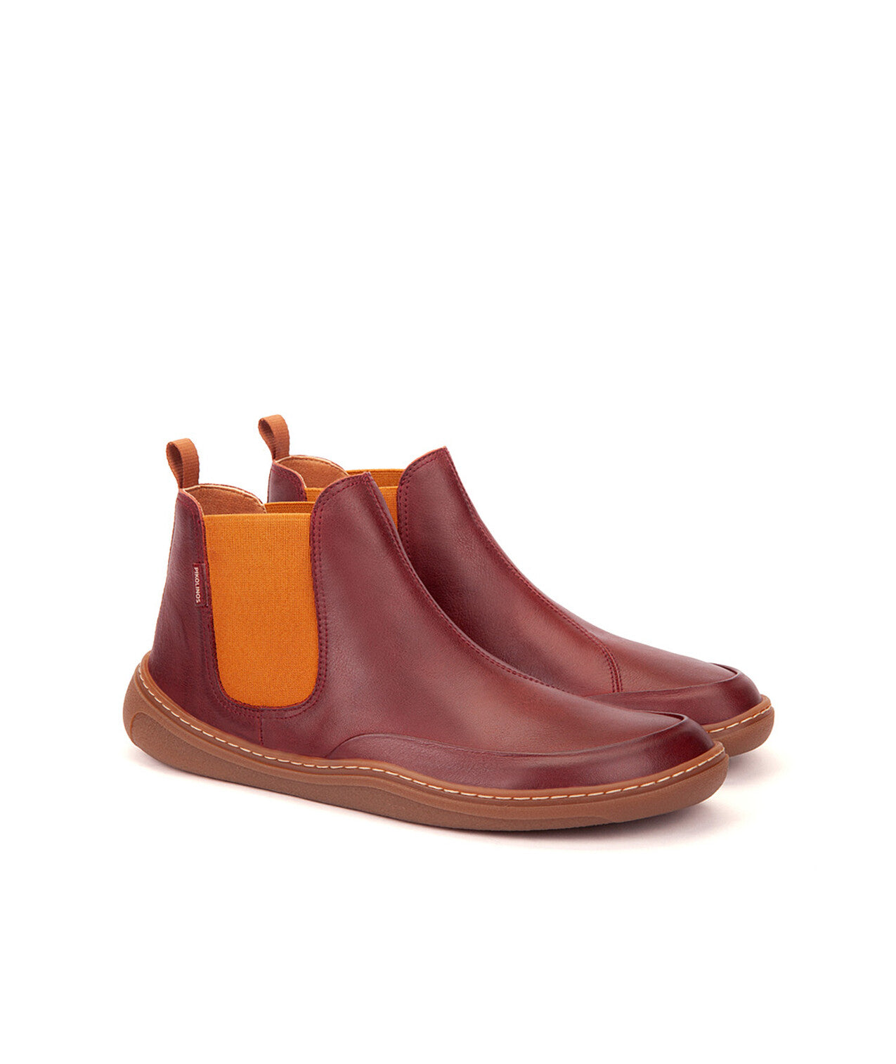 Pikolinos Aranjuez U9F-8995 Unisex Arcilla Red Leather Barefoot Chelsea Ankle Boots, alternate product view 2.