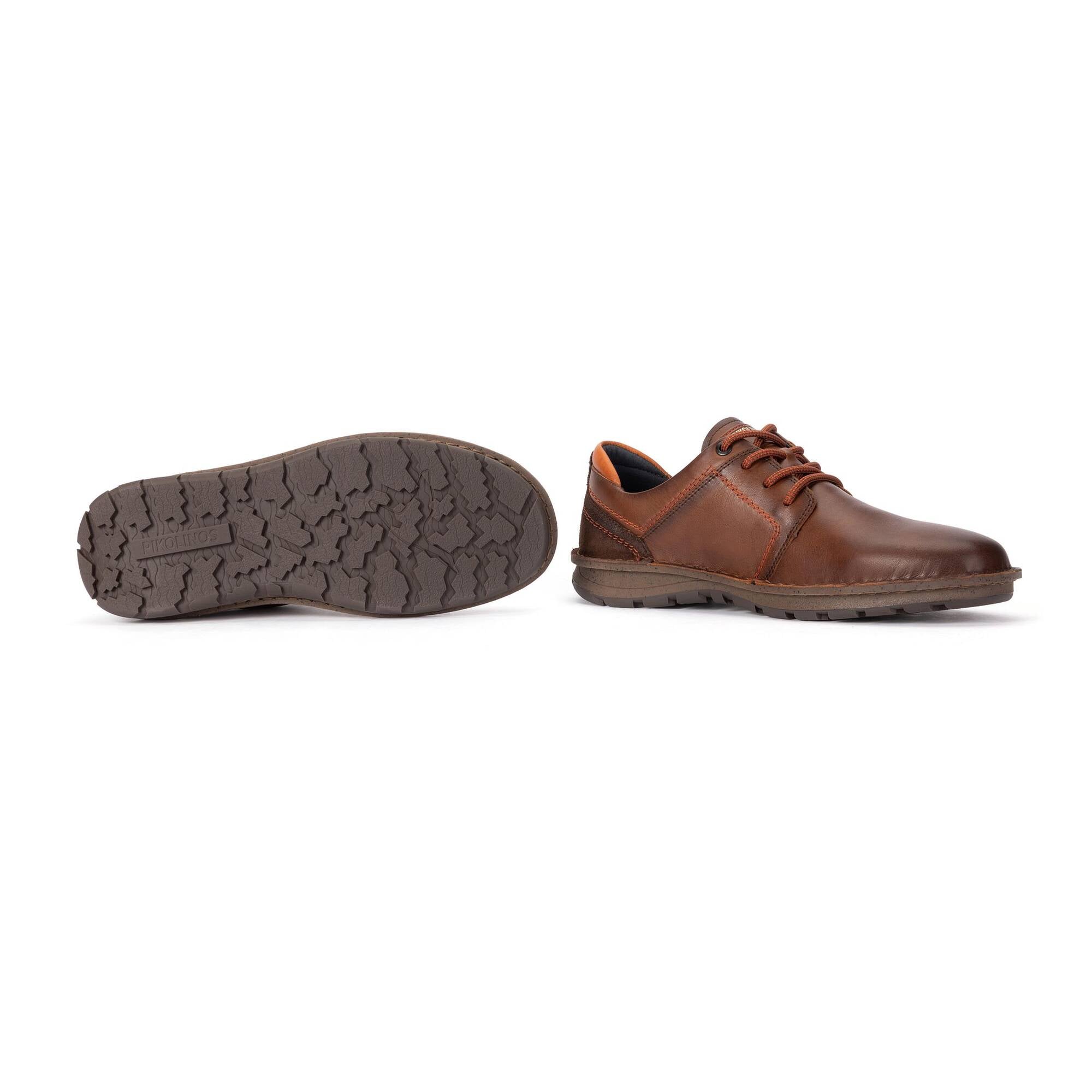 Pikolinos Baeza M2T-4342C1 Mens Chocolate Brown Leather Lace Up Shoes, alternate product view 5.