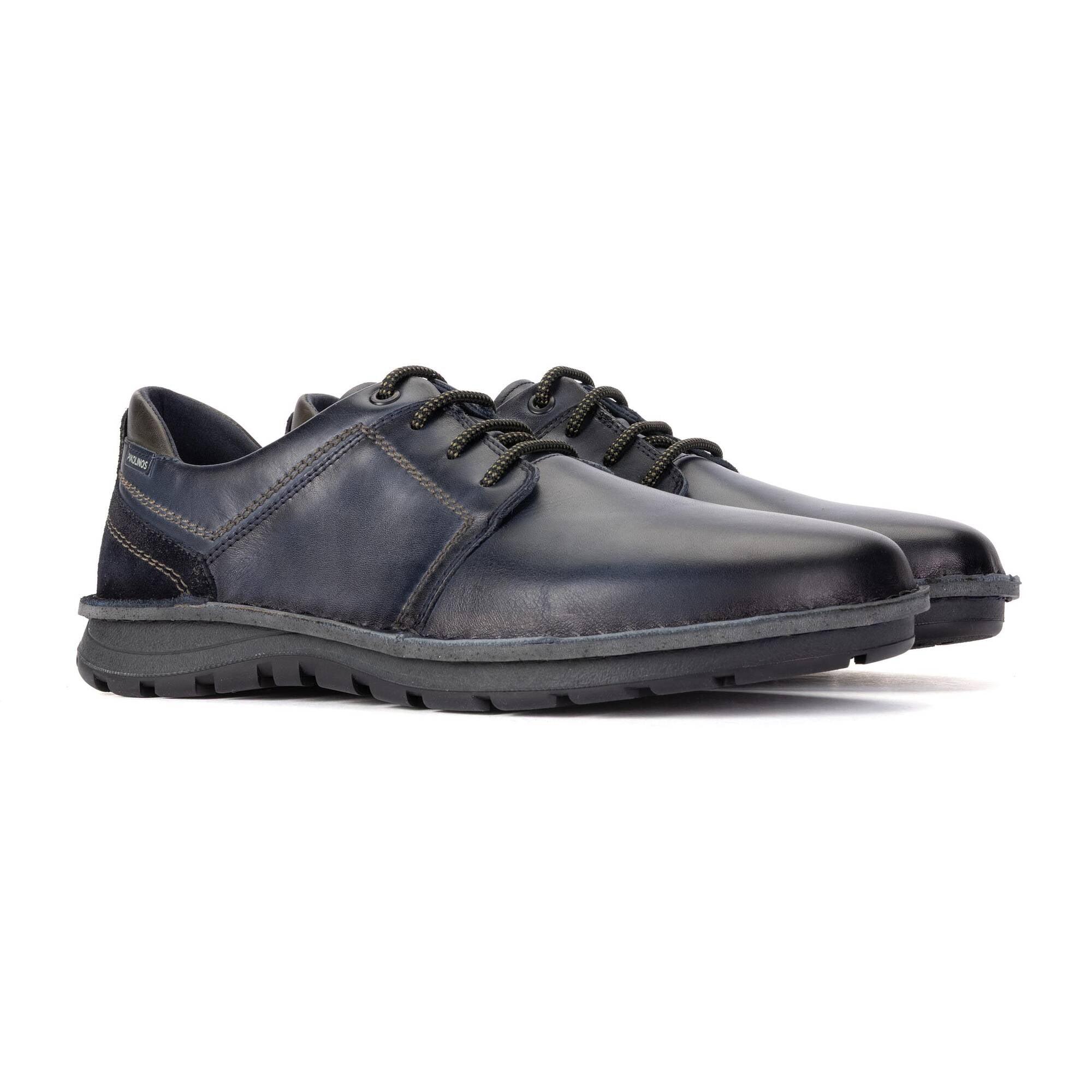 Pikolinos Baeza M2T-4342C1 Mens Navy Blue Leather Lace Up Shoes, alternate product view 2.