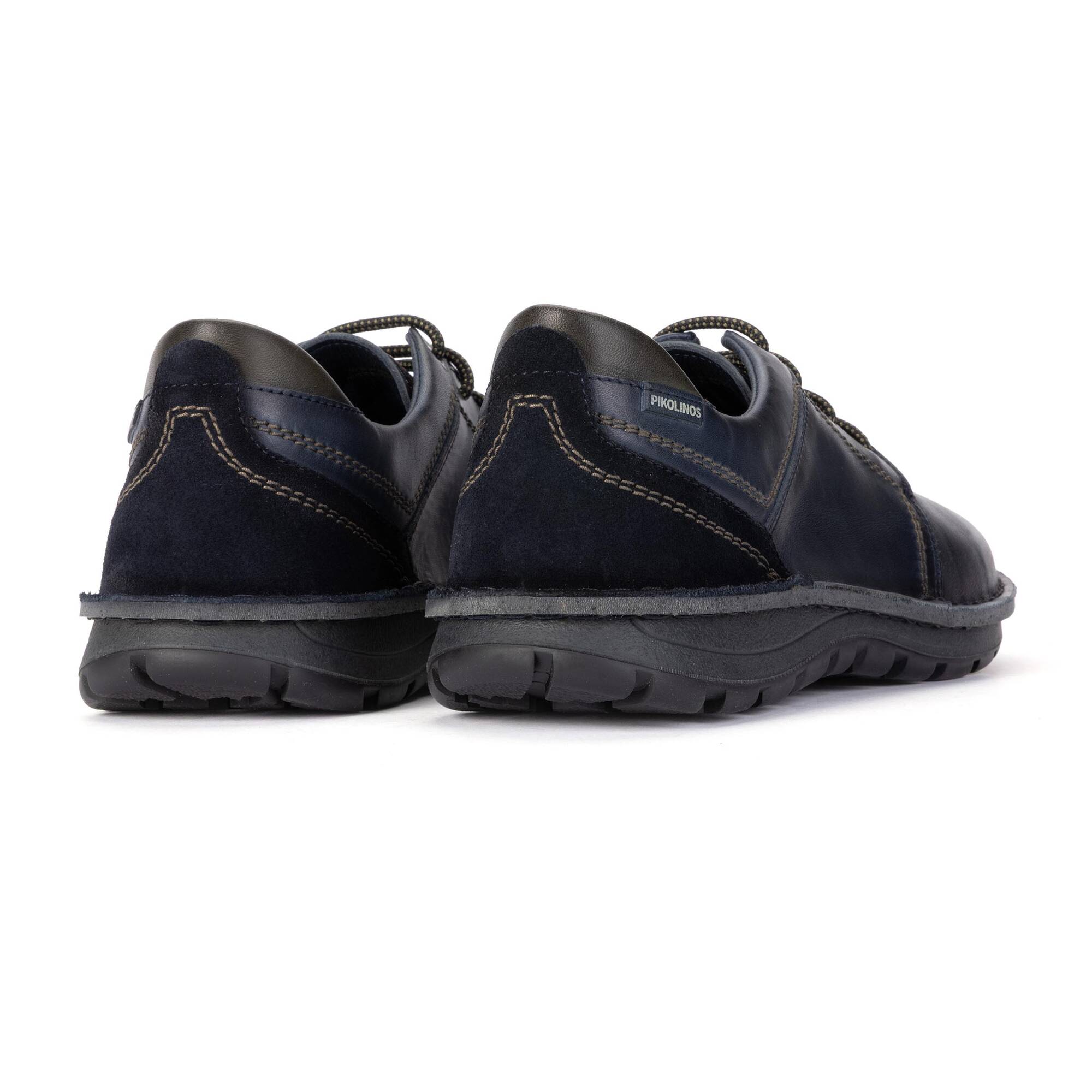 Pikolinos Baeza M2T-4342C1 Mens Navy Blue Leather Lace Up Shoes, alternate product view 3.