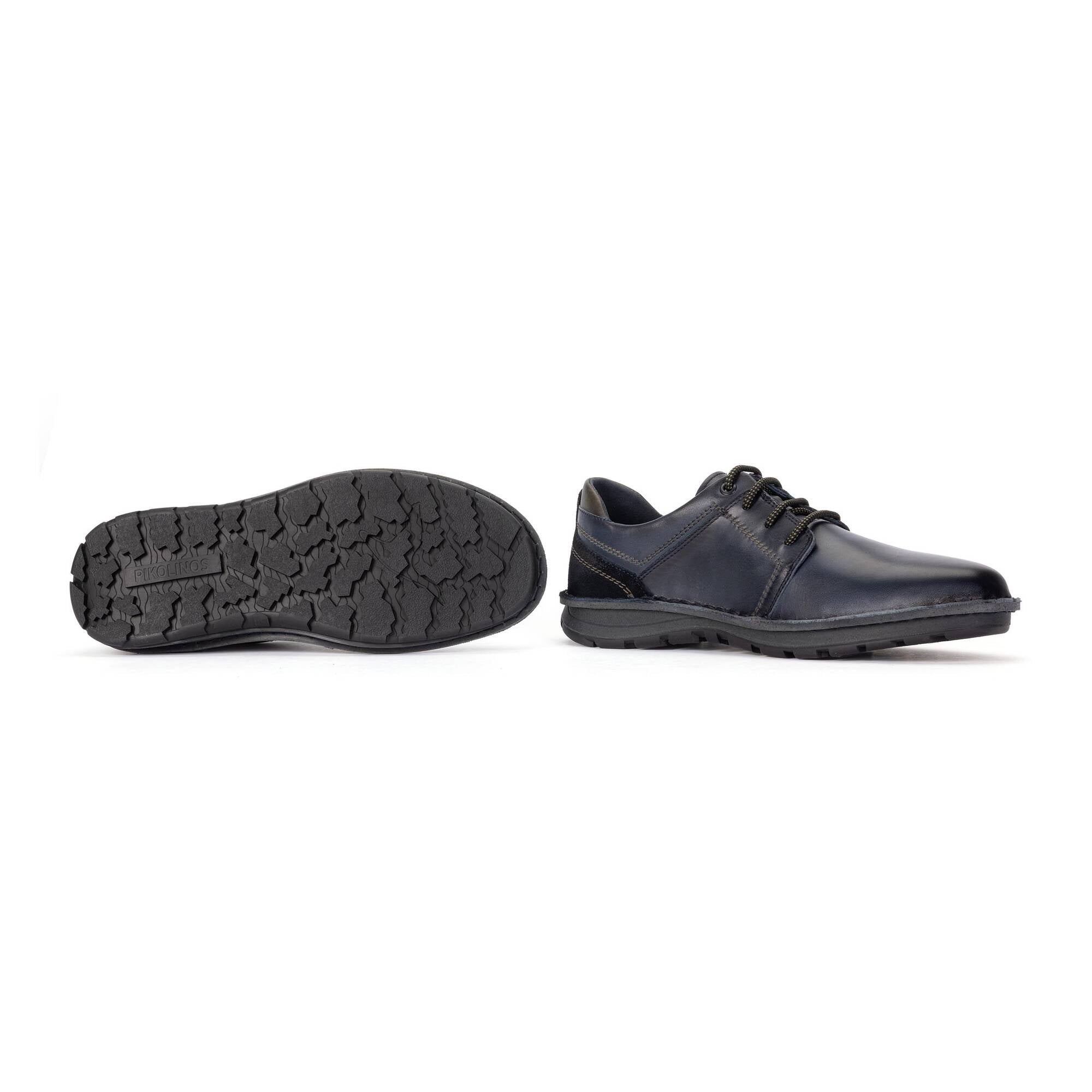 Pikolinos Baeza M2T-4342C1 Mens Navy Blue Leather Lace Up Shoes, alternate product view 5.