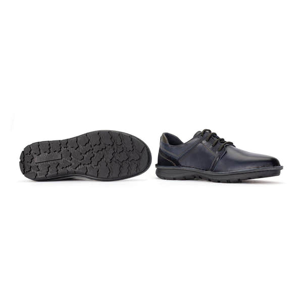 Pikolinos Baeza M2T-4342C1 Mens Navy Blue Leather Lace Up Shoes, alternate product view 5.