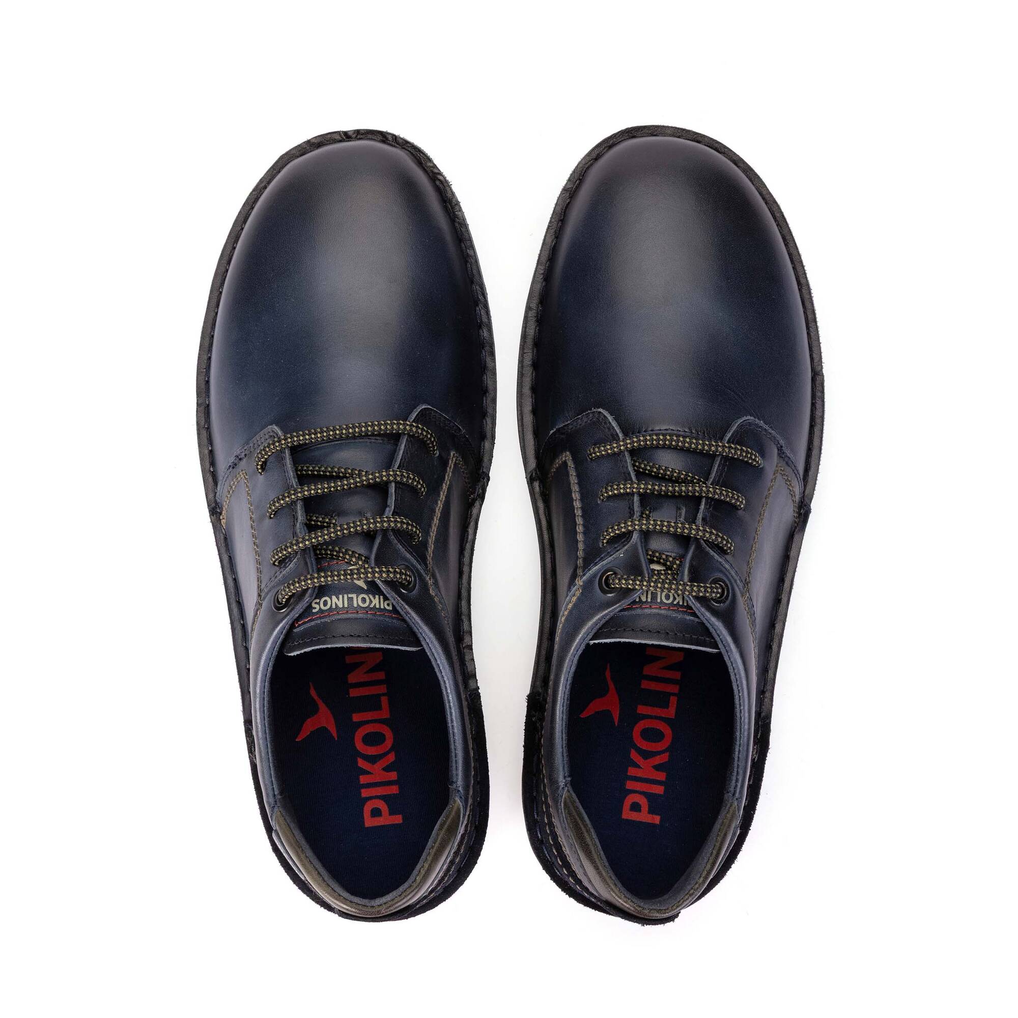 Pikolinos Baeza M2T-4342C1 Mens Navy Blue Leather Lace Up Shoes, alternate product view 6.