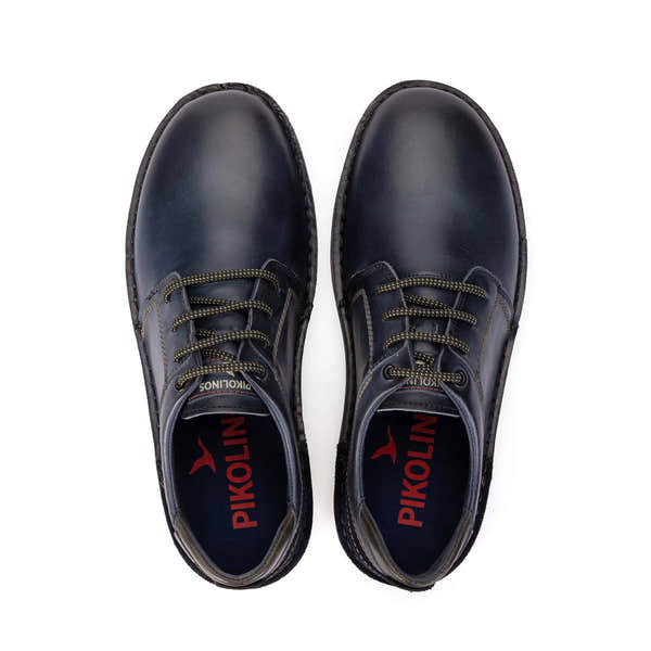 Pikolinos Baeza M2T-4342C1 Mens Navy Blue Leather Lace Up Shoes, alternate product view 6.