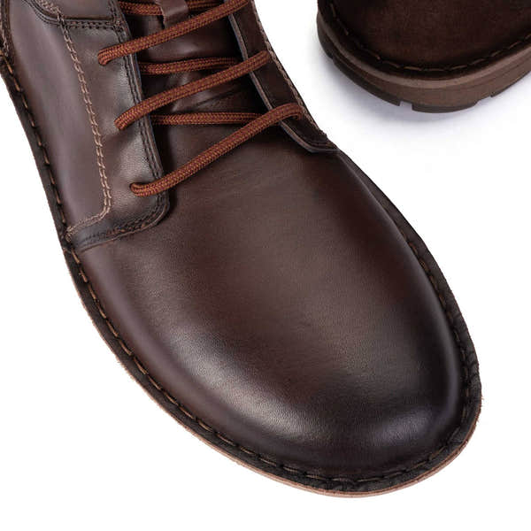 Pikolinos Baeza M2T-8066C1 Mens Brown Leather Lace Up Ankle Boots, alternate product view 4.