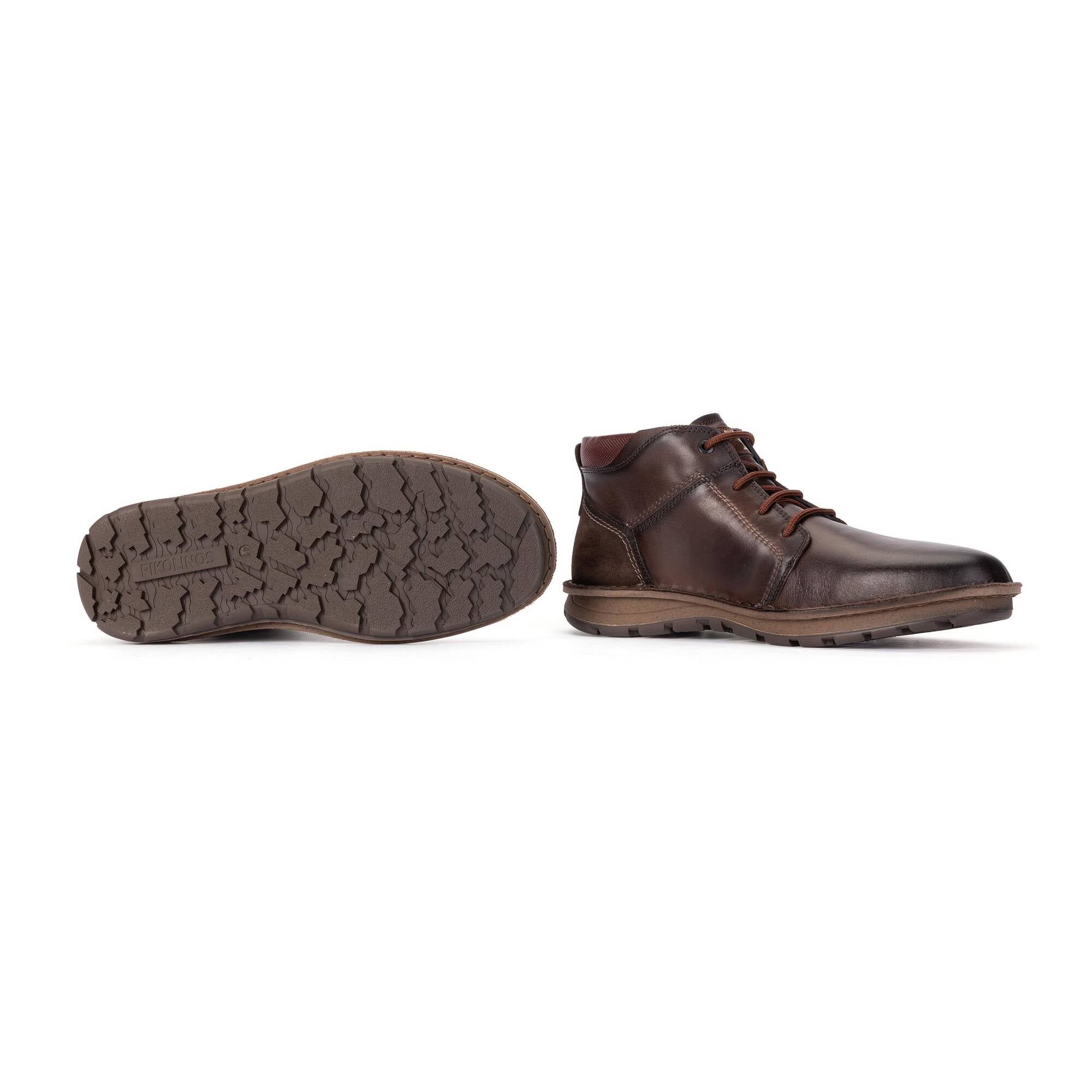Pikolinos Baeza M2T-8066C1 Mens Brown Leather Lace Up Ankle Boots, alternate product view 5.