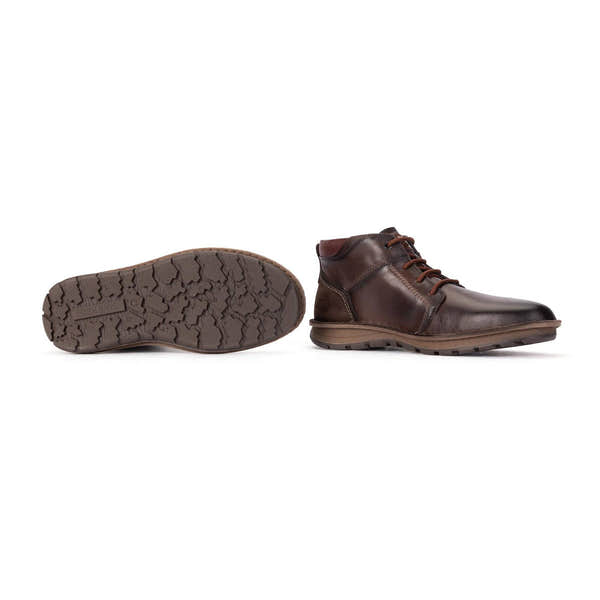 Pikolinos Baeza M2T-8066C1 Mens Brown Leather Lace Up Ankle Boots, alternate product view 5.