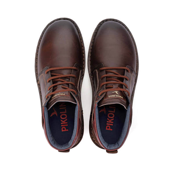 Pikolinos Baeza M2T-8066C1 Mens Brown Leather Lace Up Ankle Boots, alternate product view 6.
