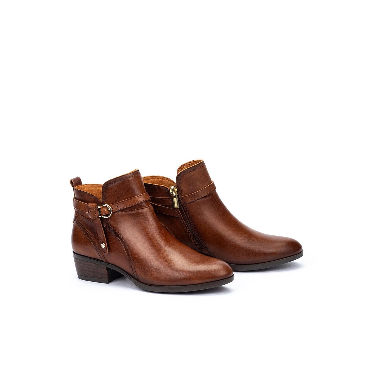 Pikolinos Daroca W1U-8901C1 Ladies Chocolate Brown Leather Side Zip Heeled Ankle Boots, alternate product view 6.