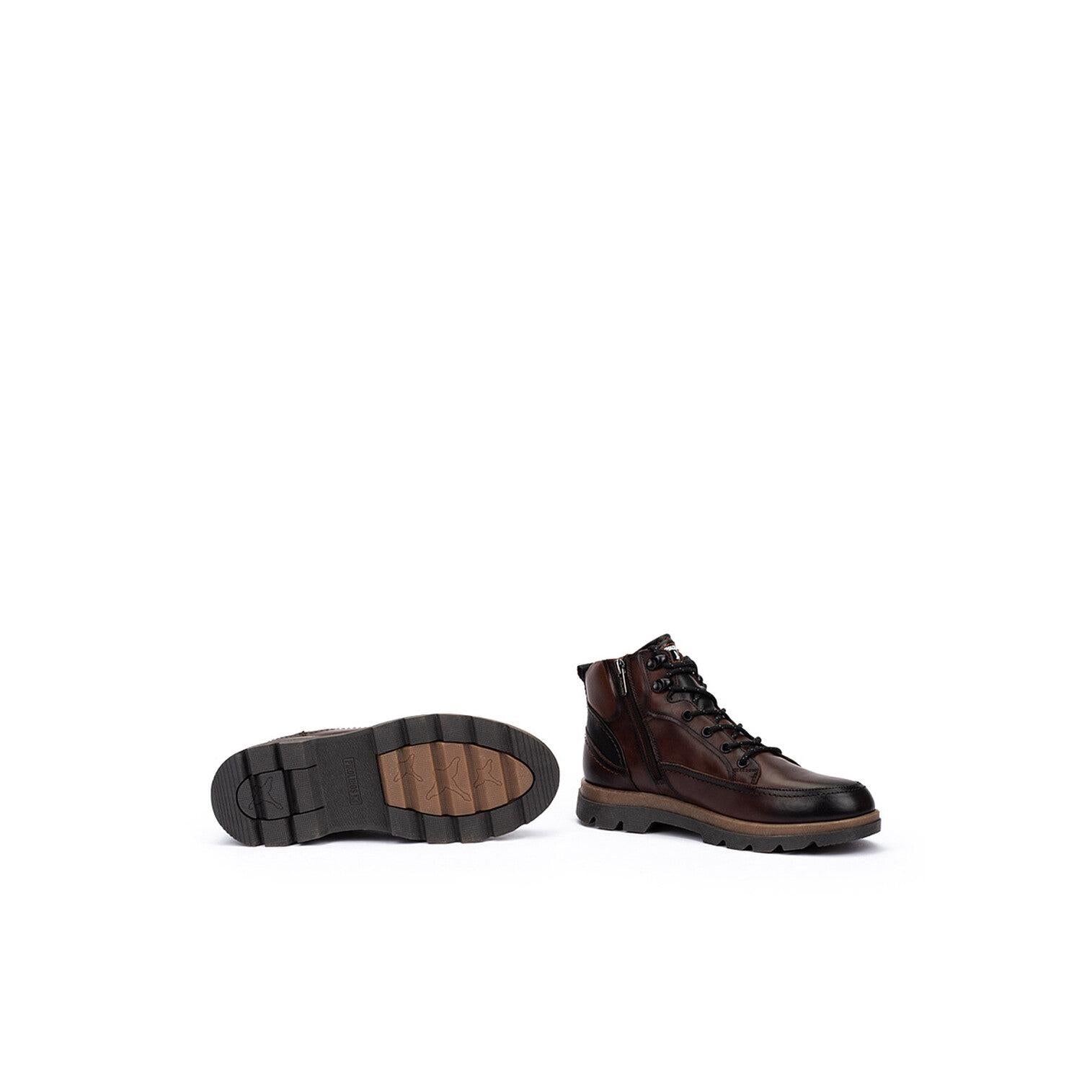 Pikolinos Vigo M3M-8107C1 Mens Brown Leather Zip & Lace Ankle Boots, alternate product view 5.