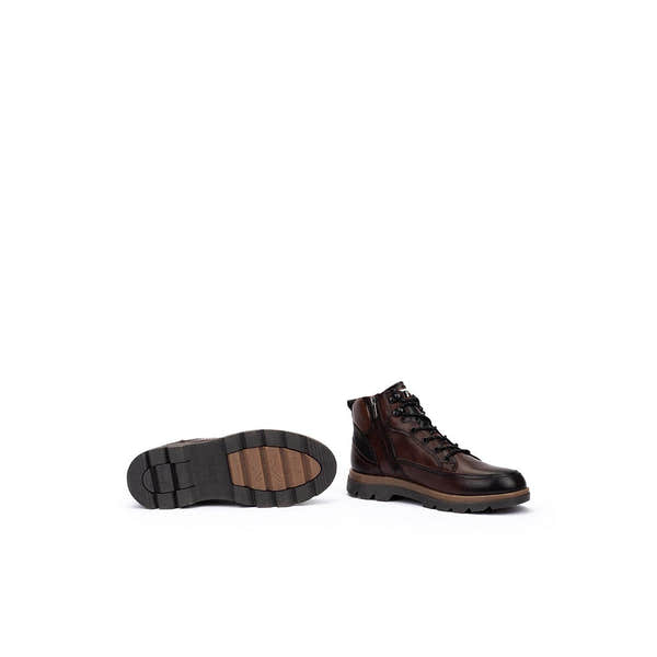 Pikolinos Vigo M3M-8107C1 Mens Brown Leather Zip & Lace Ankle Boots, alternate product view 5.