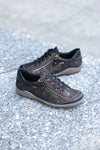 Remonte R1402-07 Ladies Black Water Resistant Zip & Lace Shoes