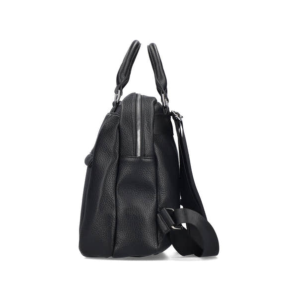Rieker H1050-00 Black Backpack, top view.