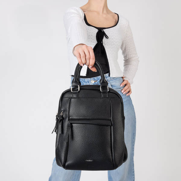 Rieker H1050-00 Black Backpack, lifestyle view 6 of 9.