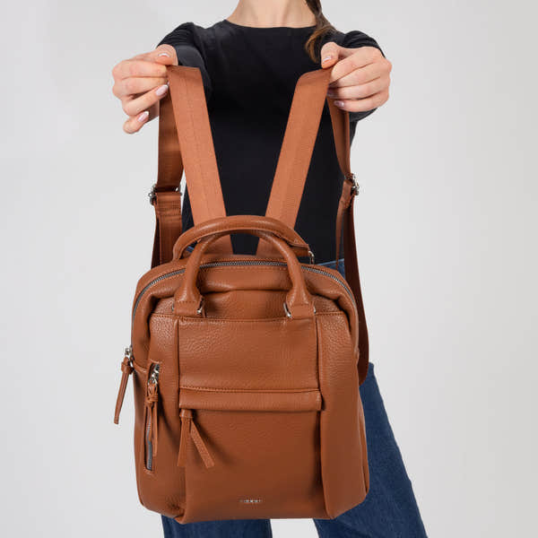 Rieker H1050-22 Tan Backpack, lifestyle view 5 of 6.
