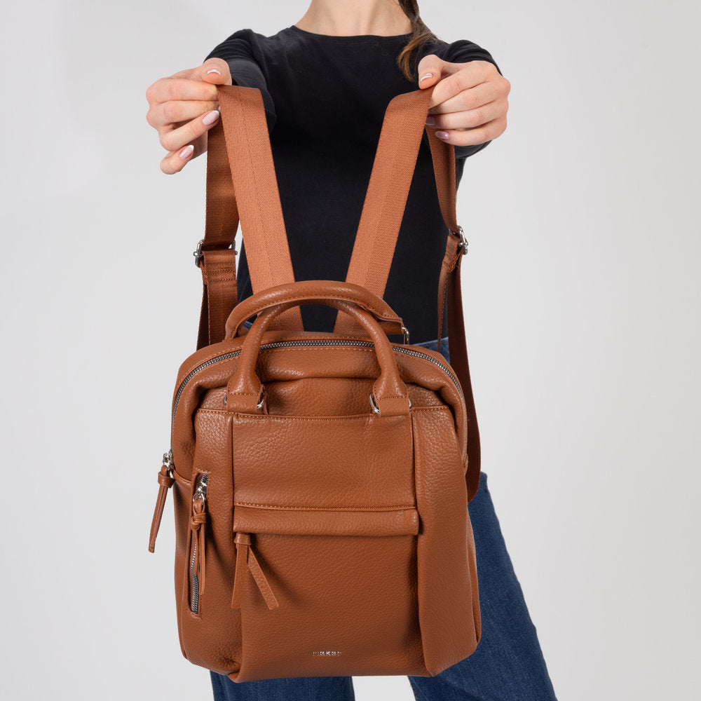 Rieker H1050-22 Tan Backpack, lifestyle view 6 of 6.