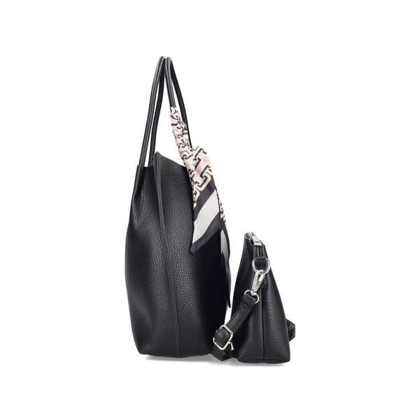 Rieker H1399-00 Black Handbag, top view.
