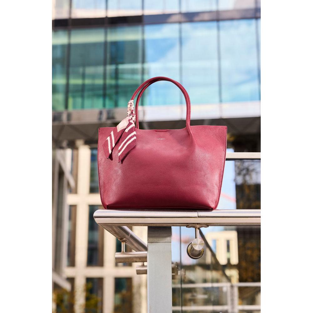 Rieker H1399-35 Burgundy Shopper Bag with Matching Cross Body Bag, lifestyle view 1 of 9.