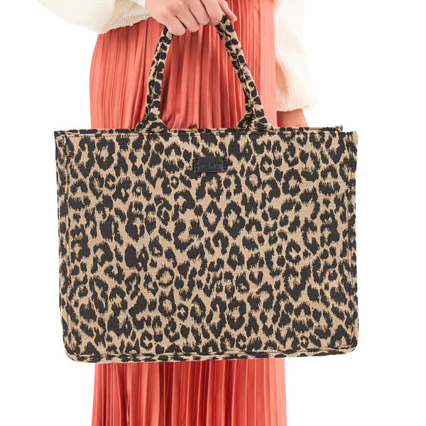 Rieker H1609-25 Leopard Shopper, lifestyle view 1 of 4.