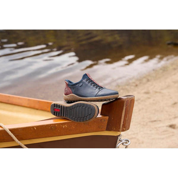 Rieker L7562-14 women's multi leather water resistant elasticated shoes, lifestyle view 1 of 3.