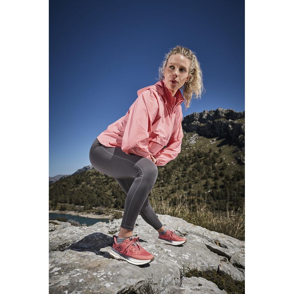 Rieker W4501-33 women's coral textile water resistant lace up trainers, lifestyle view 1 of 46.