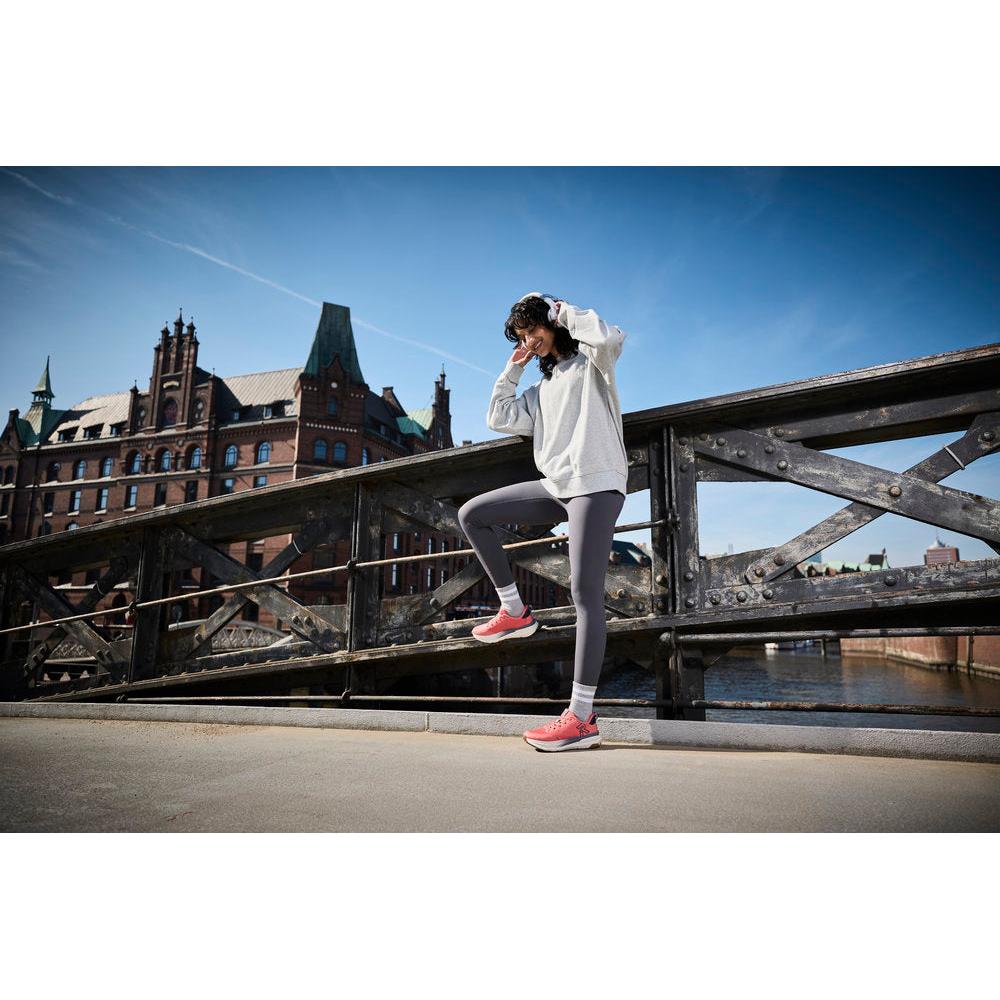 Rieker W4501-33 women's coral textile water resistant lace up trainers, lifestyle view 18 of 46.