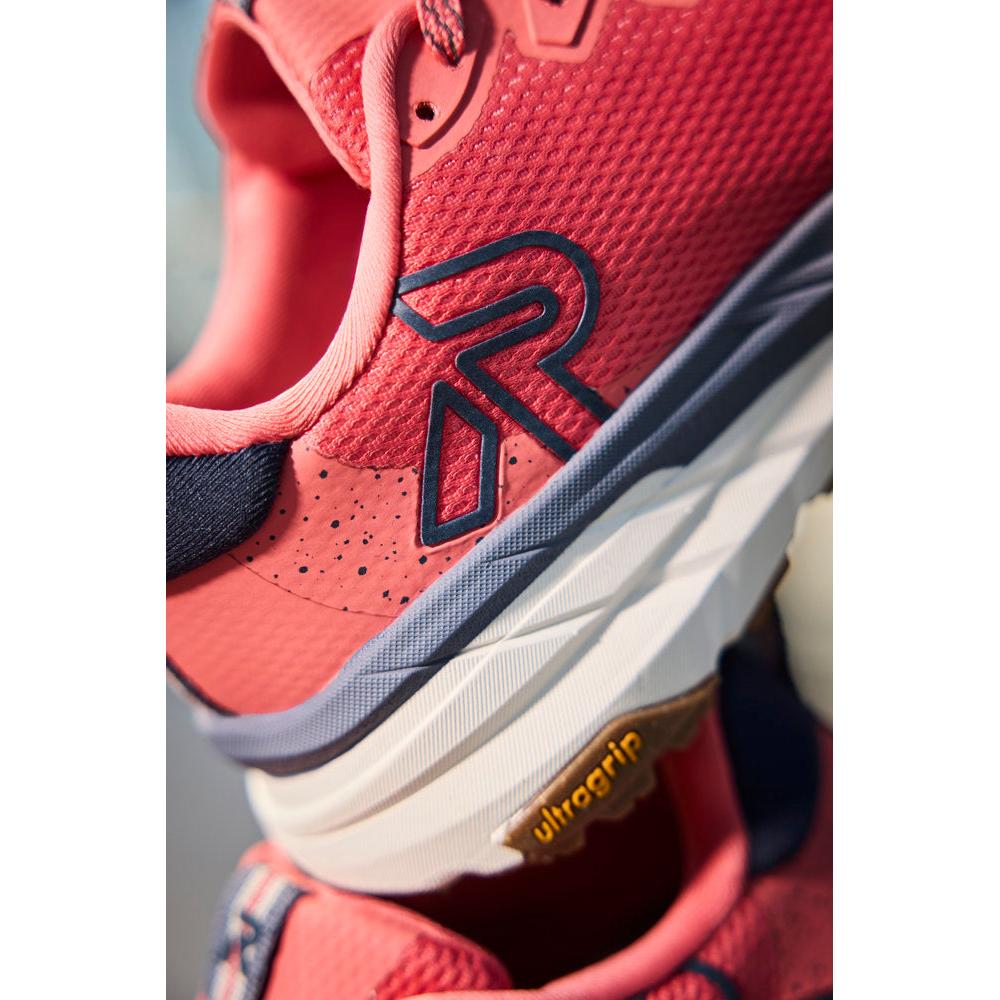 Rieker W4501-33 women's coral textile water resistant lace up trainers, lifestyle view 25 of 46.