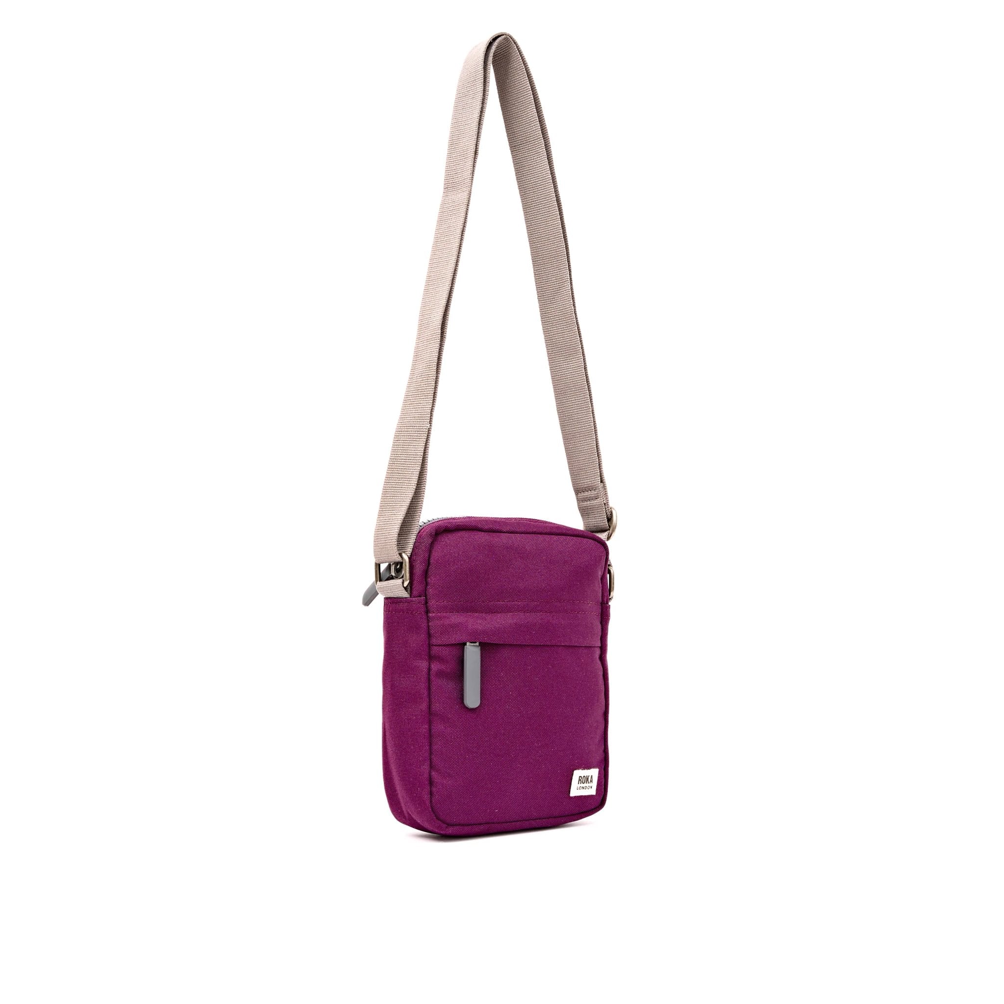 Roka Bond Cherry Lacquer Recycled Canvas One Size, side view.