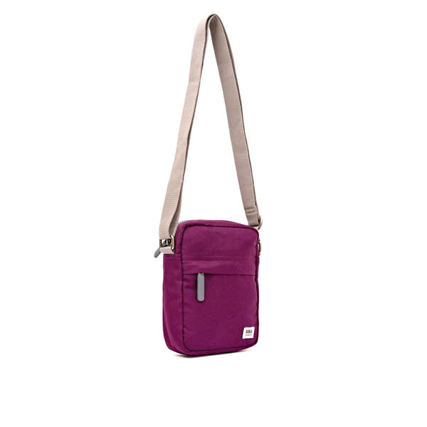 Roka Bond Cherry Lacquer Recycled Canvas One Size, side view.