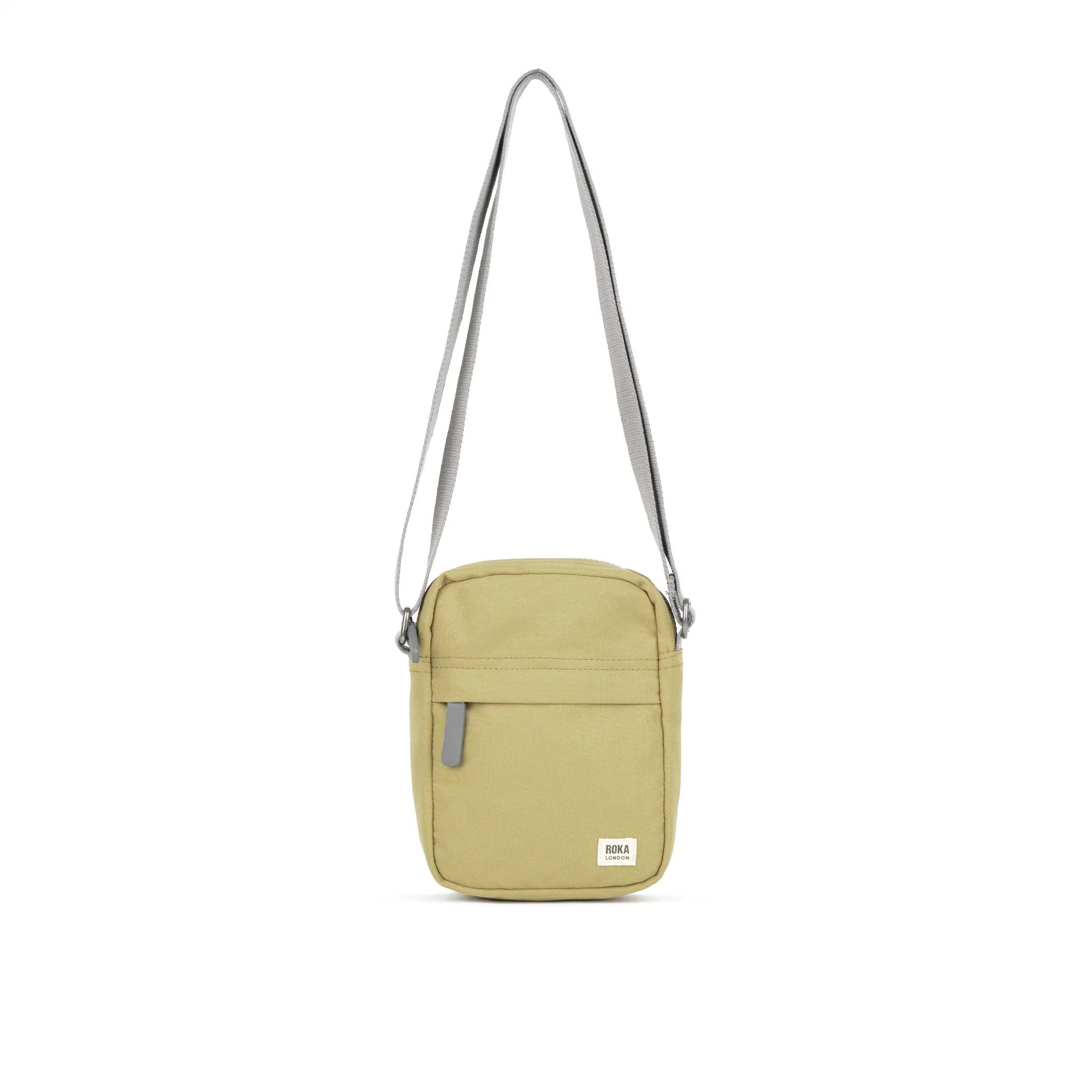 Roka Bond Khaki One Size Recycled Canvas, front view.