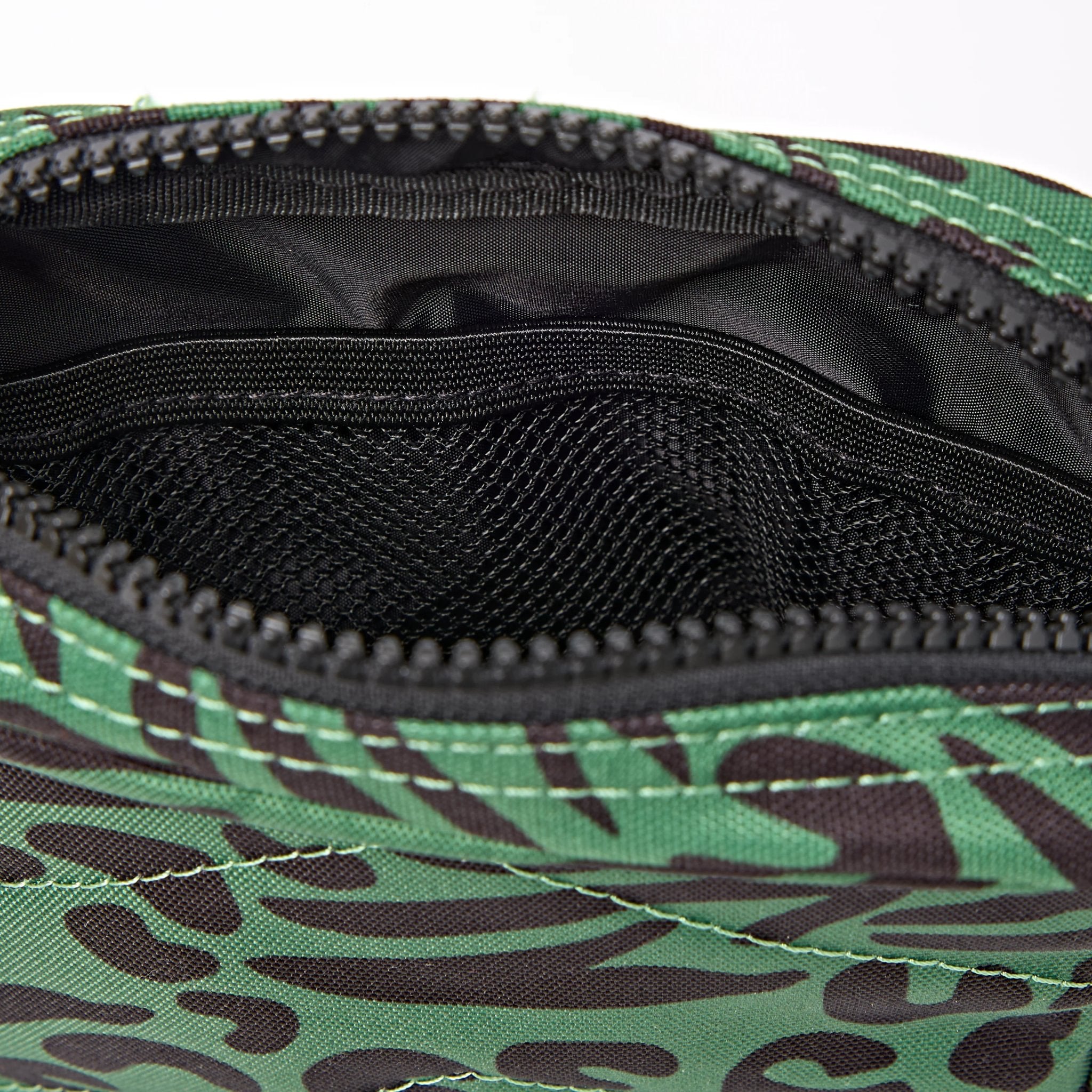 Roka Bond Mixed Animal Artichoke Recycled Canvas Crossbody Bag, first interior view.