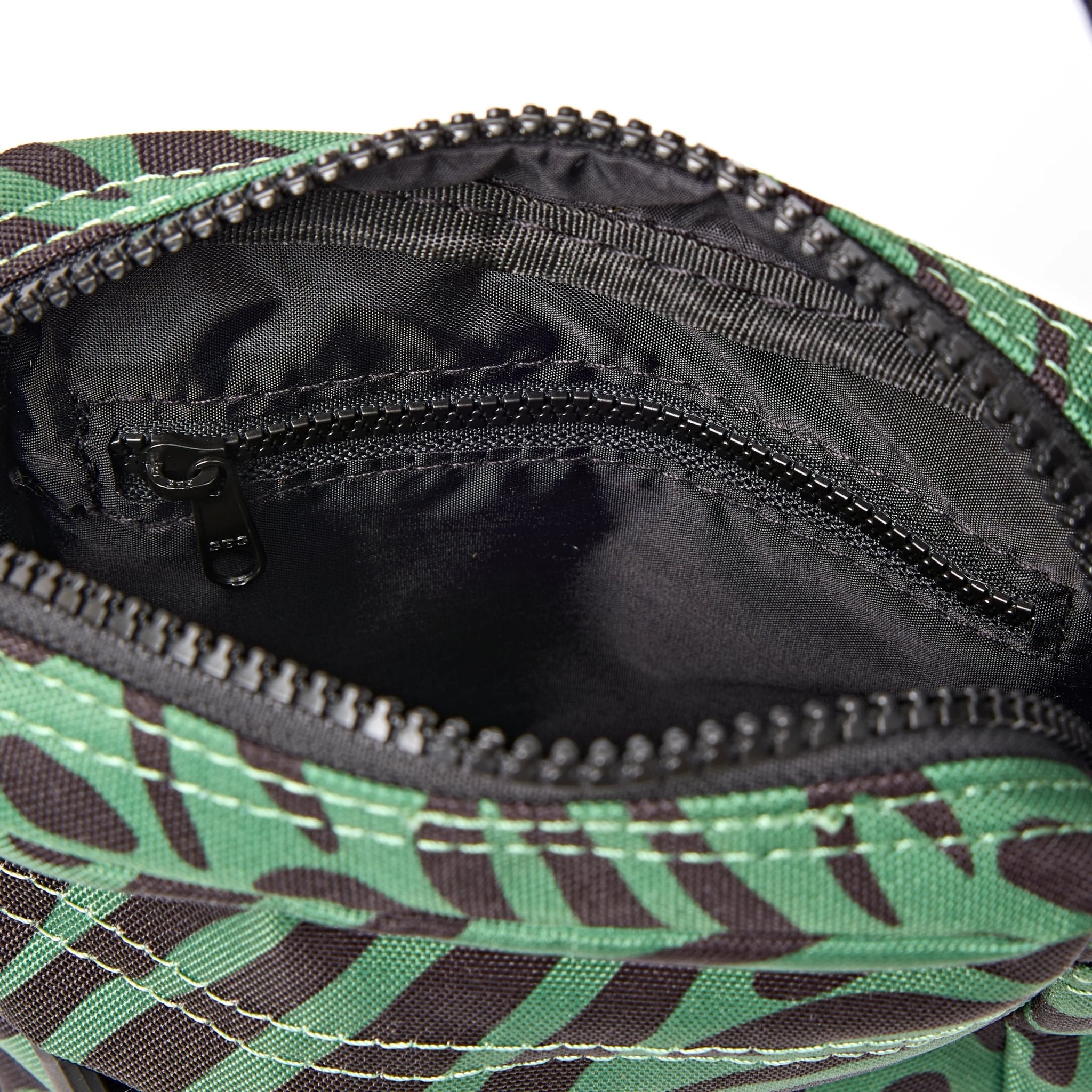Roka Bond Mixed Animal Artichoke Recycled Canvas Crossbody Bag, second interior view.
