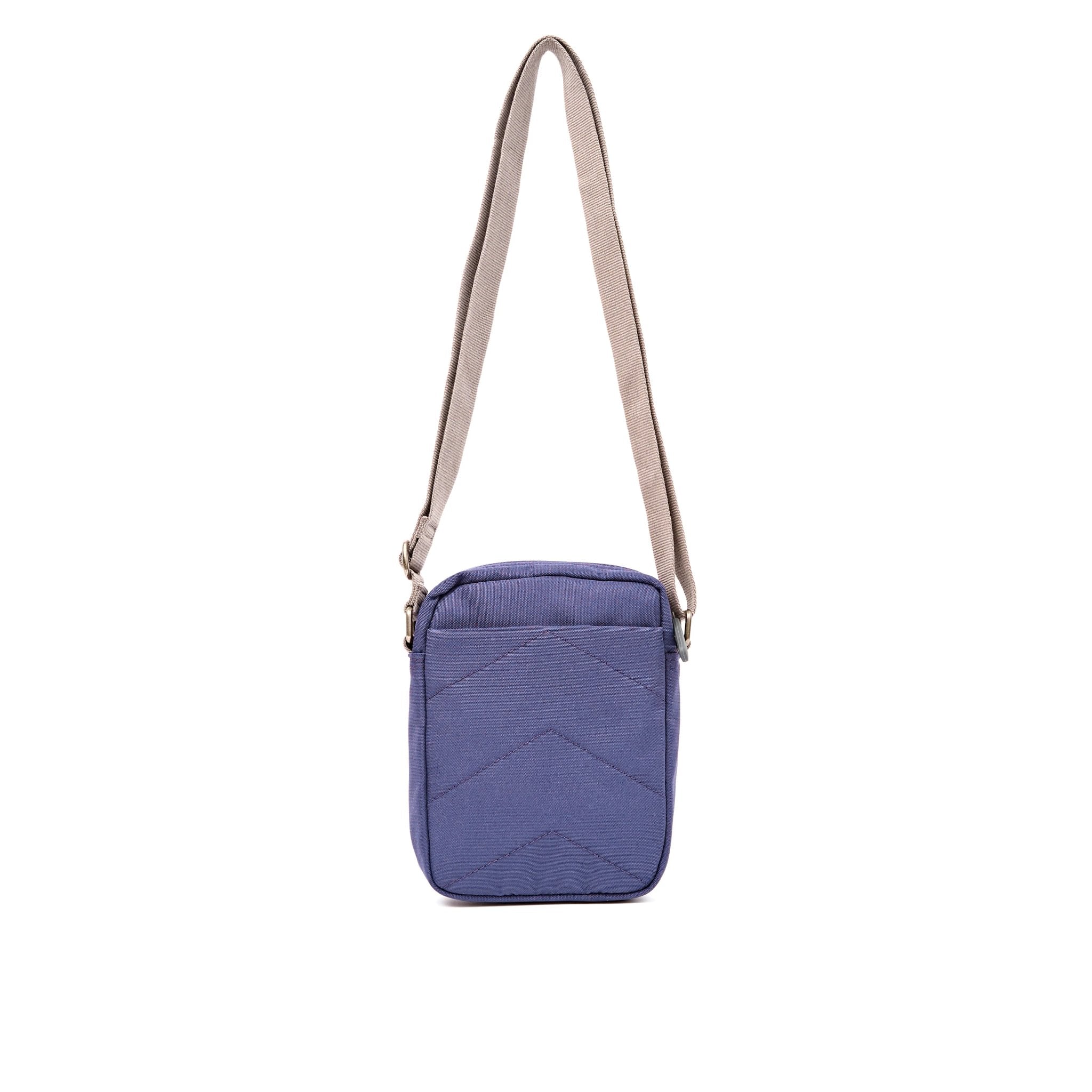 Roka Bond Oceana Recycled Canvas Crossbody Bag, back view.
