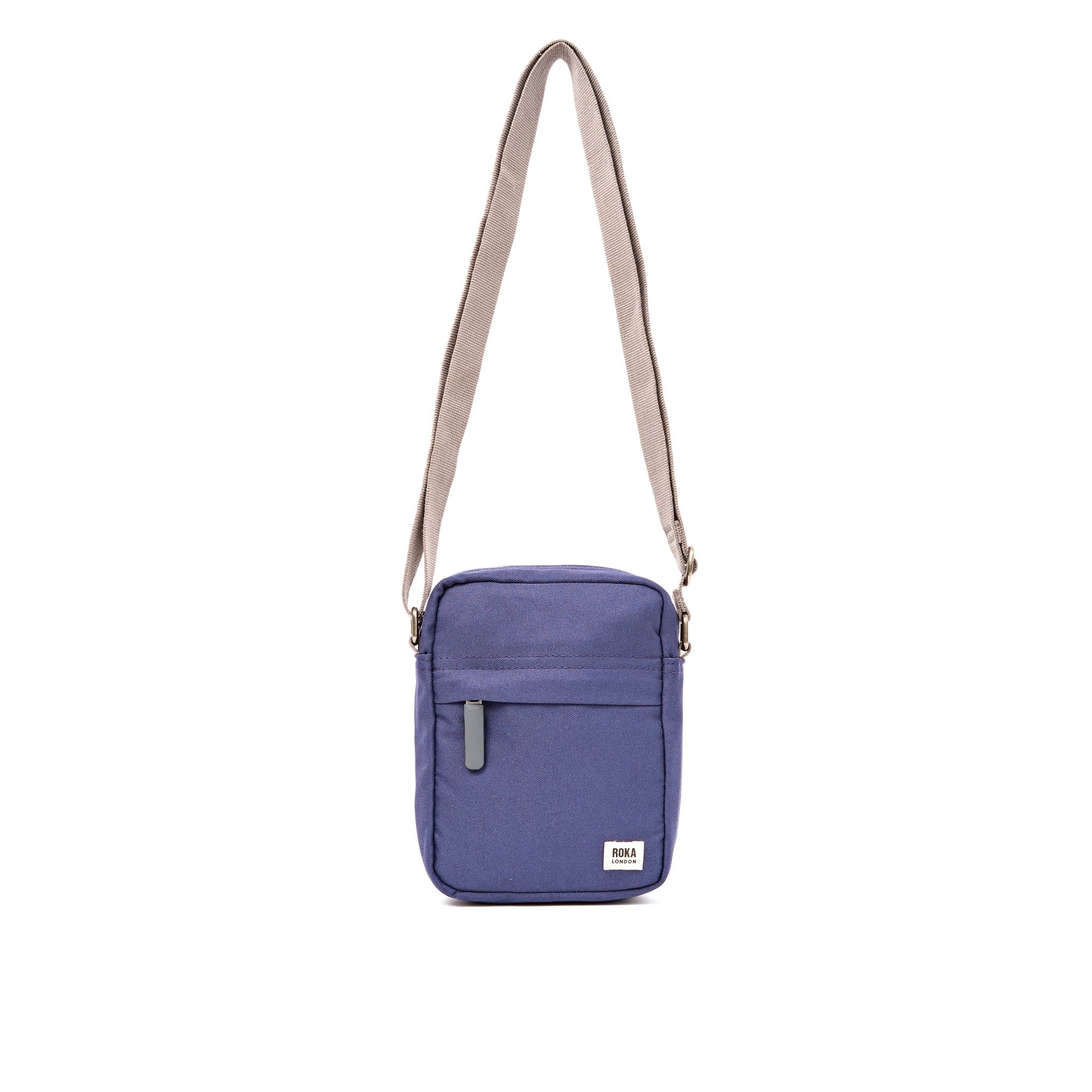 Roka Bond Oceana Recycled Canvas Crossbody Bag, front view.