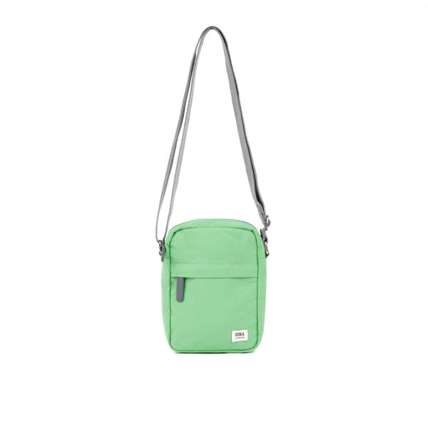 Roka Bond Recycled Canvas Peppermint, front view.